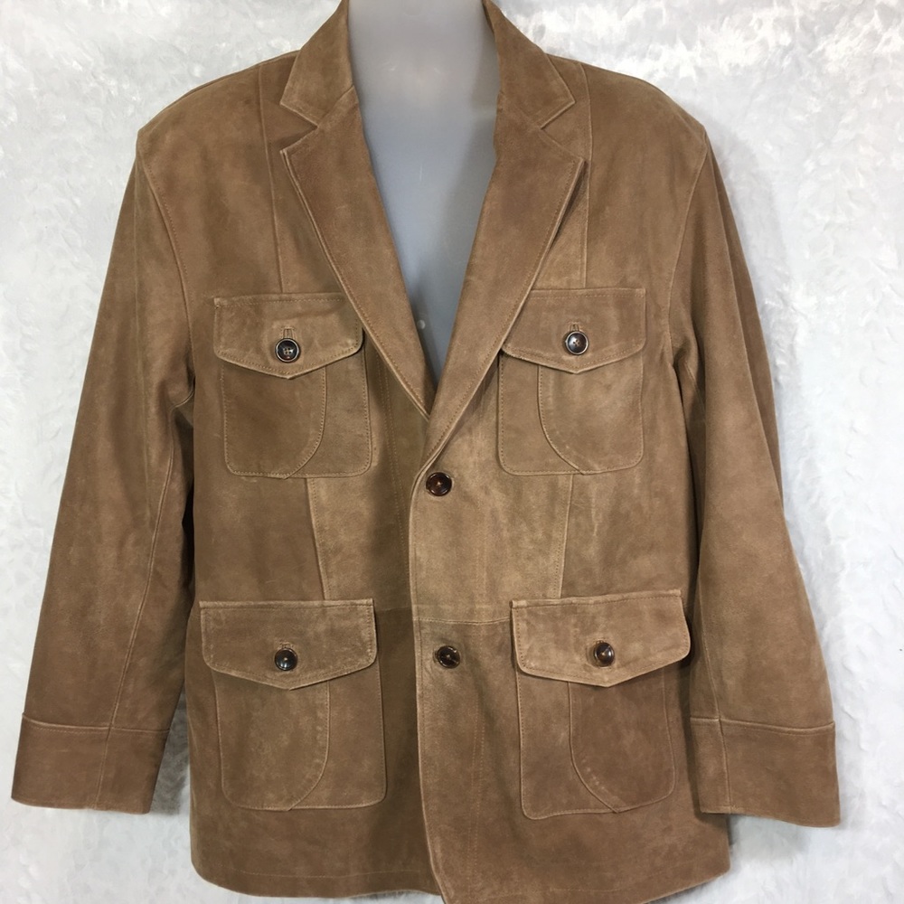 Suede Leather Jacket by Leather Coat 48